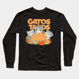 Gatos before tacos Long Sleeve T-Shirt